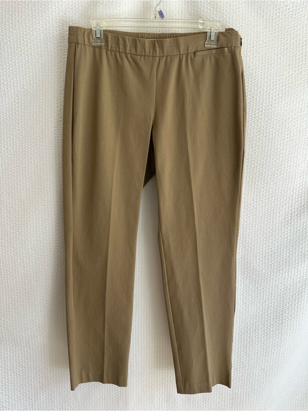 J. Jill Precision Stretch Cropped Ankle Pants Tan Khaki Size: 10 Petite